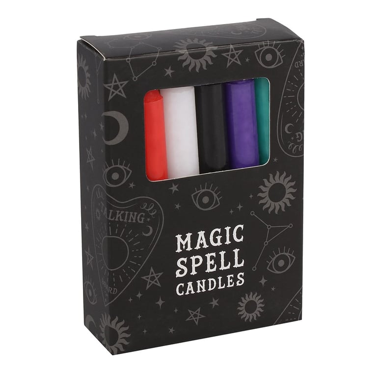 Mixed Spell Candles - Vegan Paraffin Wicks for Witchcraft and Magic Rituals
