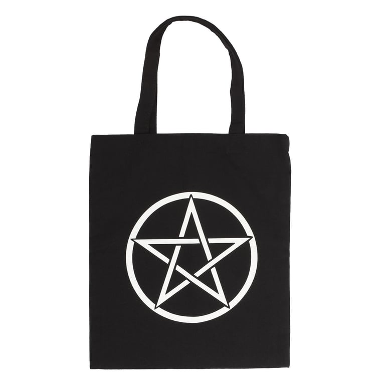 Pentagram Polycotton Tote Bag - Eco-Friendly Large Capacity Weekly Shop Bag