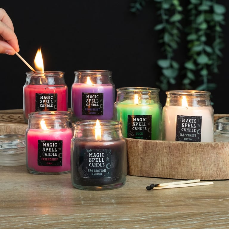 Floral Friendship Spell Candle Jar - Attracts Kindness and Nurturing Energy