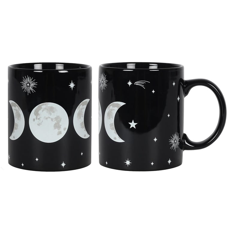 Triple Moon Goddess Ceramic Mug - 350ml Microwave Safe