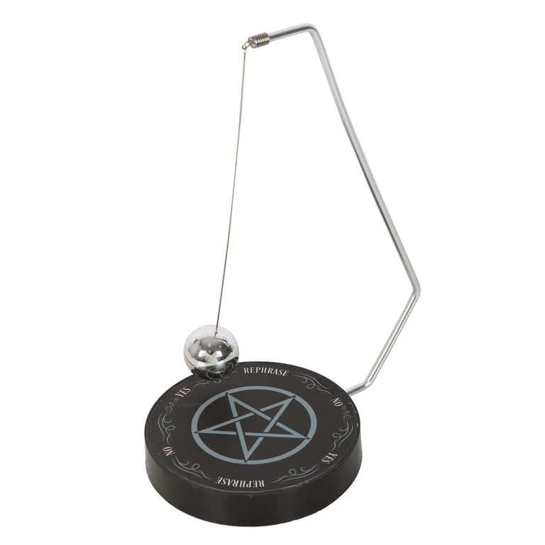 Gothic Pentagram Pendulum Decision Maker - Mystical Guidance for Home and Office
