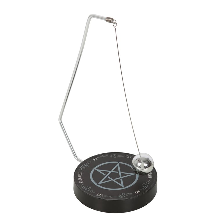Gothic Pentagram Pendulum Decision Maker - Mystical Guidance for Home and Office