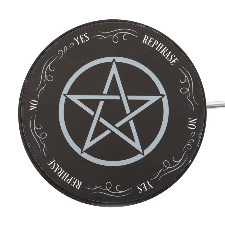 Gothic Pentagram Pendulum Decision Maker - Mystical Guidance for Home and Office