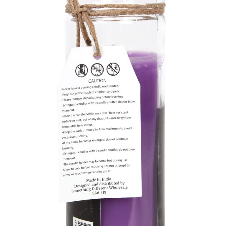 Lavender Prosperity Spell Tube Candle - Paraffin Wax, 70hr Burn Time