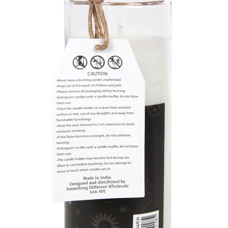 White Sage Happiness Spell Candle - 70hr Paraffin Wax Glass Jar Candle for Balance and Happiness Spells