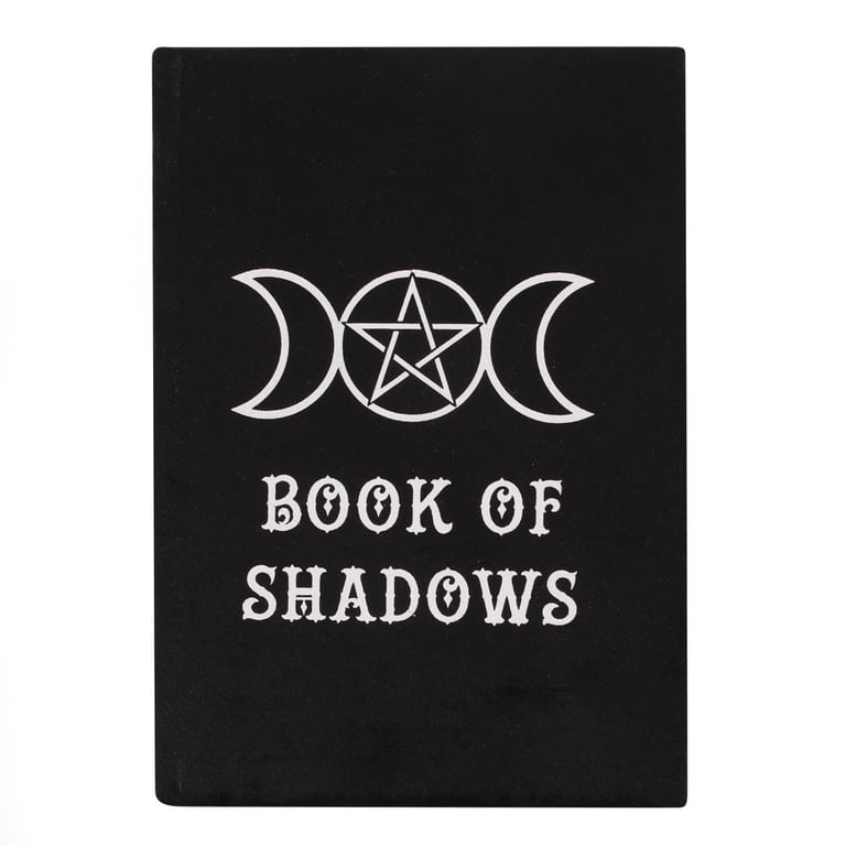 Book of Shadows A5 Velvet Notebook - Spell and Potion Journal with Triple Moon Design