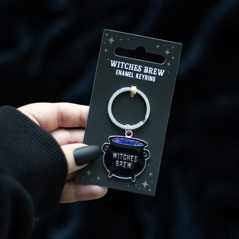 Witches Brew Cauldron Keyring - Enchanting Accessory for Everyday Magic