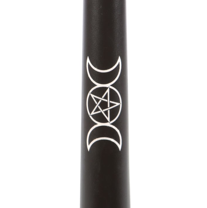 Black Magic Triple Moon Taper Candles - Elegant Home Decor with Mystical Symbolism