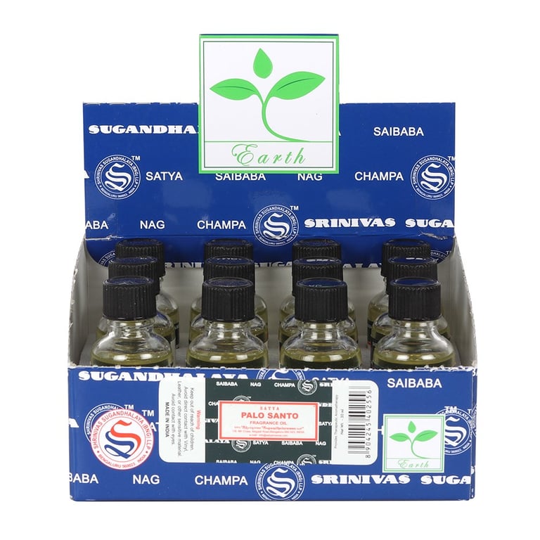 Satya Palo Santo Fragrance Oil Set - 12 Essential Oils for Home Aromatherapy