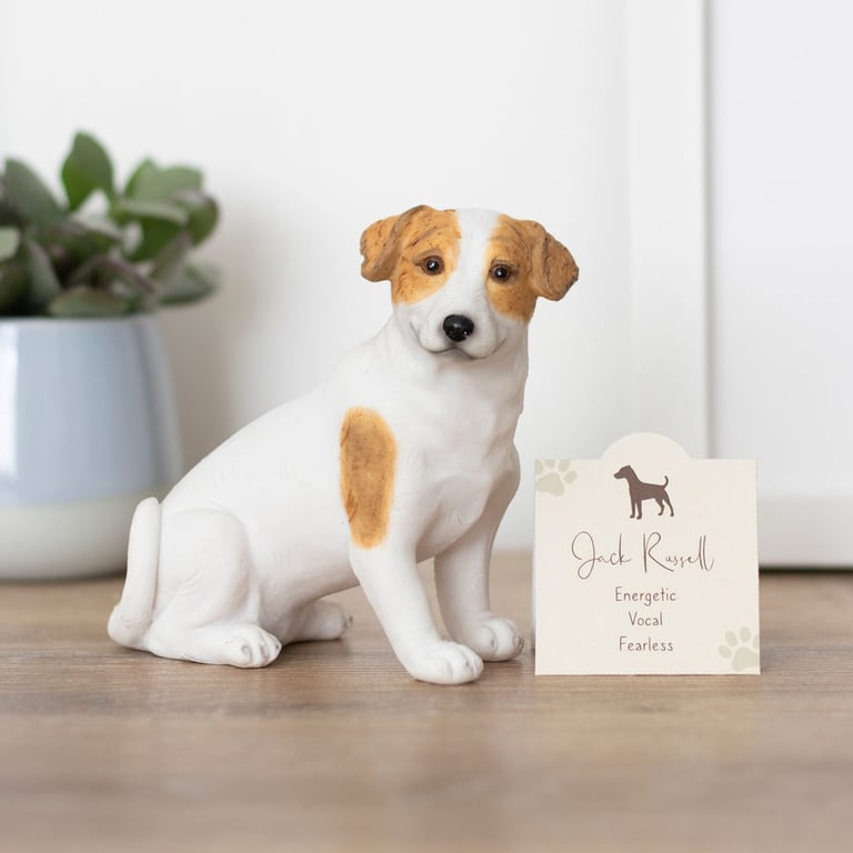 Jack Russell Terrier Resin Ornament - Energetic Dog Lover Gift