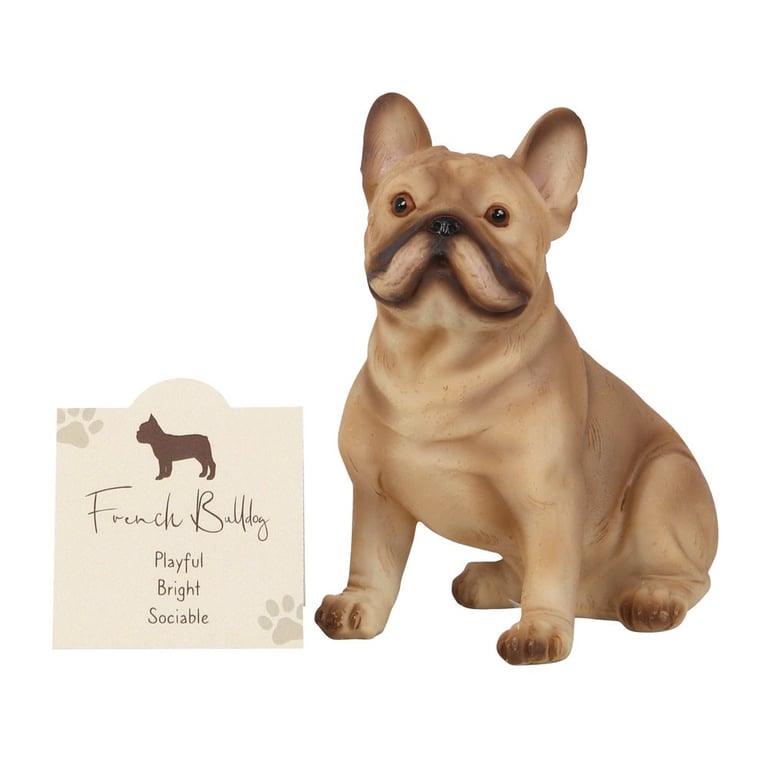 French Bulldog Resin Ornament - Playful Pet Memorial Gift Decoration