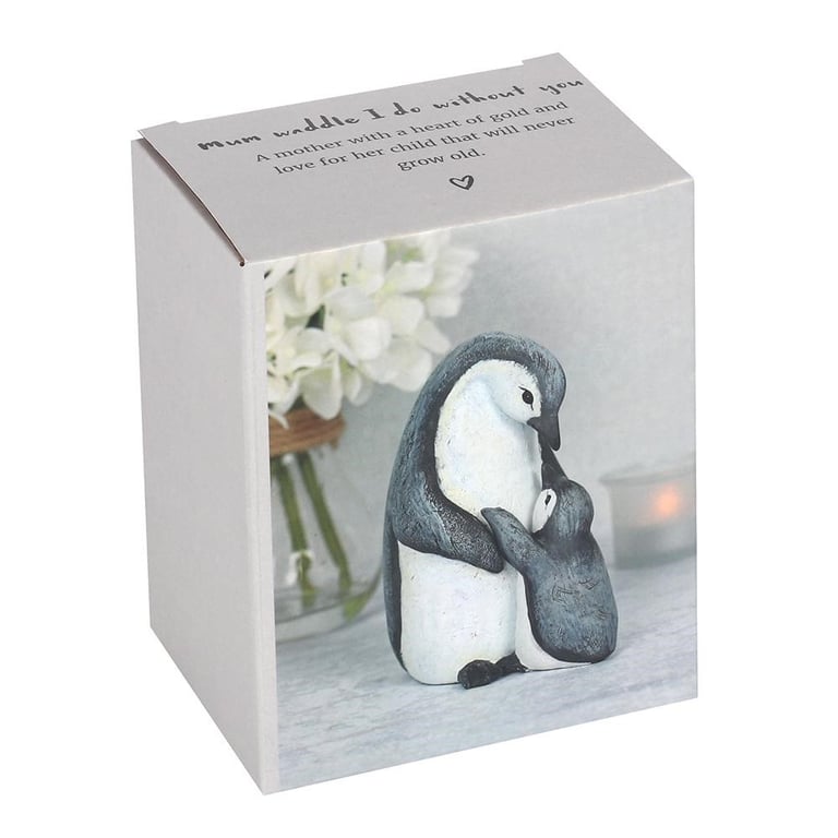 Mum Waddle I Do Without You Penguin Home Decor Ornament - A Loving Reminder of Mother Child Bond
