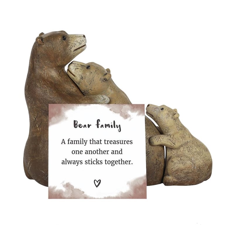 Bear Family Ornament - A Heartwarming Indoor Decoration for Home and Family