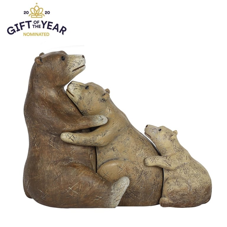 Bear Family Ornament - A Heartwarming Indoor Decoration for Home and Family