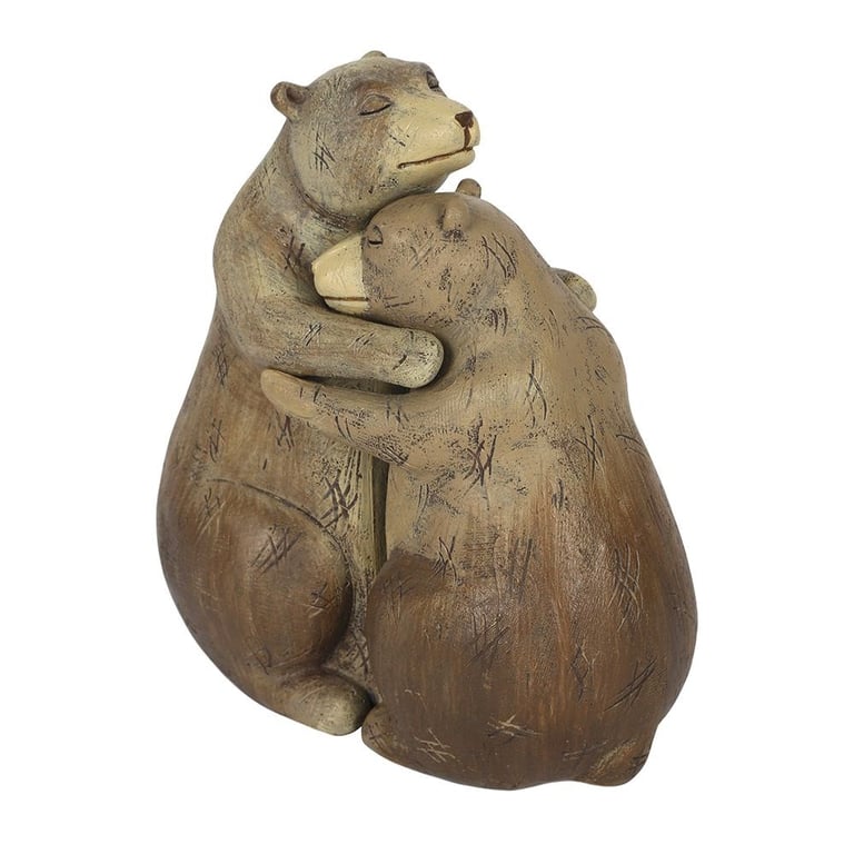 Bear Hug Couple Ornament - Heartfelt Home Decor Gift for Love and Comfort