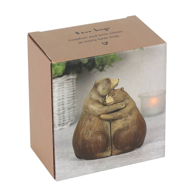 Bear Hug Couple Ornament - Heartfelt Home Decor Gift for Love and Comfort
