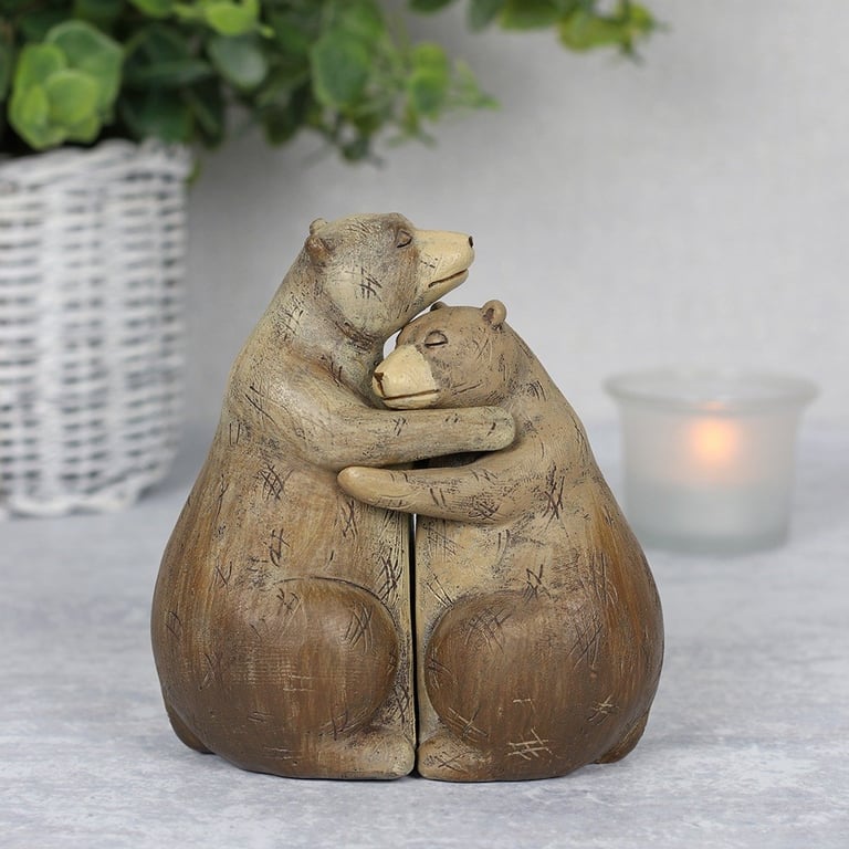 Bear Hug Couple Ornament - Heartfelt Home Decor Gift for Love and Comfort
