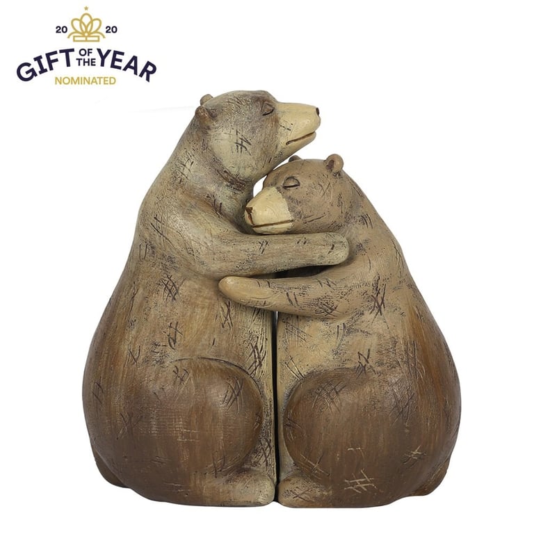 Bear Hug Couple Ornament - Heartfelt Home Decor Gift for Love and Comfort