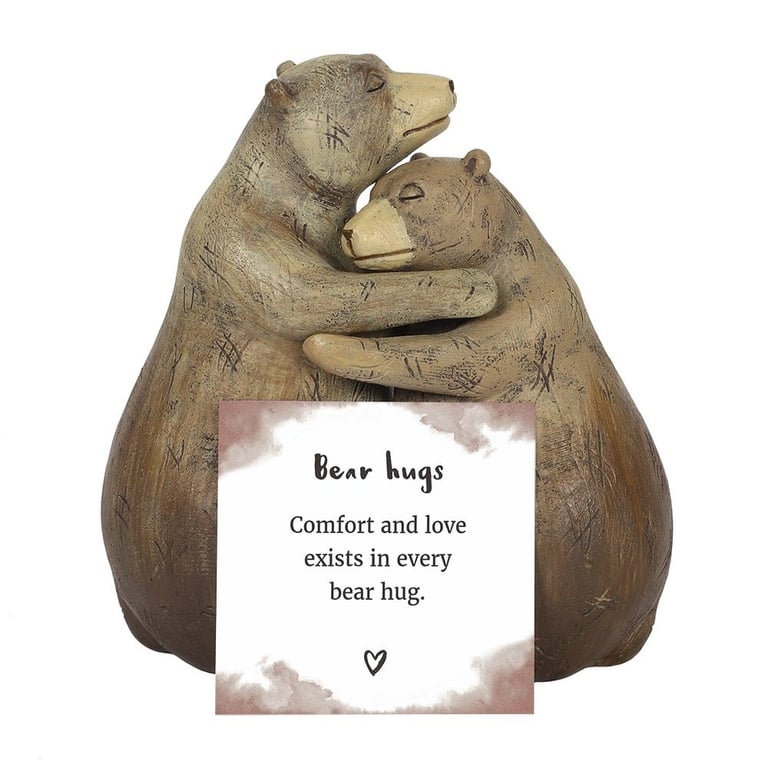 Bear Hug Couple Ornament - Heartfelt Home Decor Gift for Love and Comfort