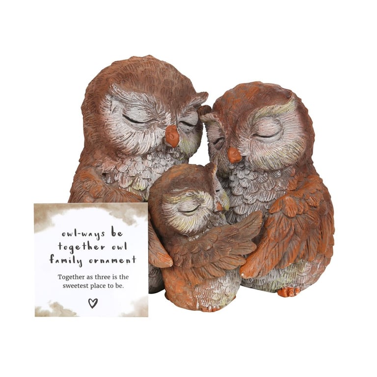 Owl-ways Be Together Resin Owl Family Ornament - A Heartwarming Family Gift