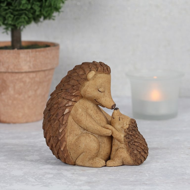 Hedgehog Mother and Baby Ornament - Cuddly Keepsake Gift for New Moms