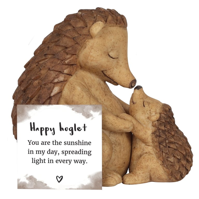 Hedgehog Mother and Baby Ornament - Cuddly Keepsake Gift for New Moms