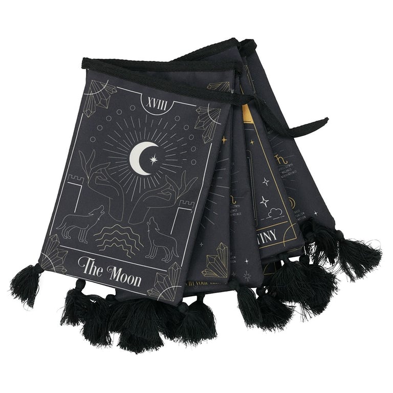 Fortune Teller Fabric Bunting - Mystical Divination Tools Decoration