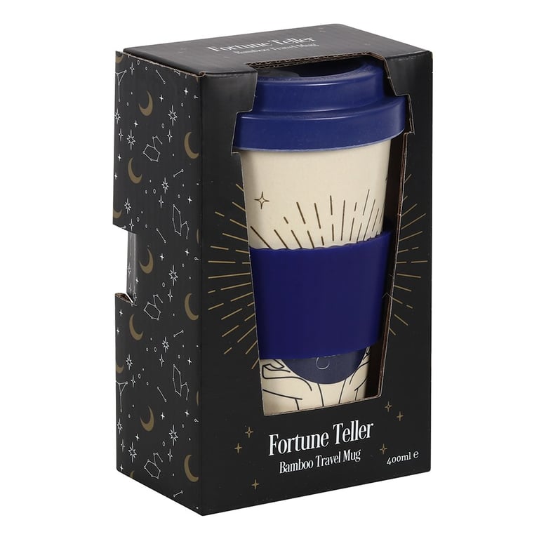 Bamboo Fortune Teller Eco Travel Mug - Reusable & Dishwasher Safe