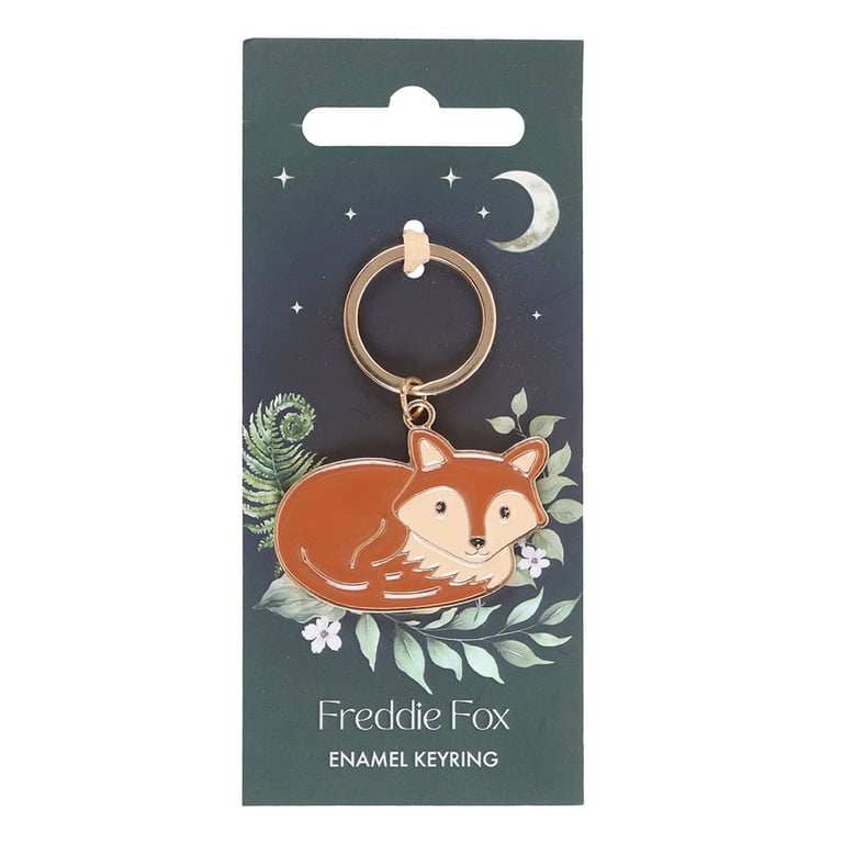 Freddie Fox Enamel Keyring - Adorable Animal Themed Accessory for Keys