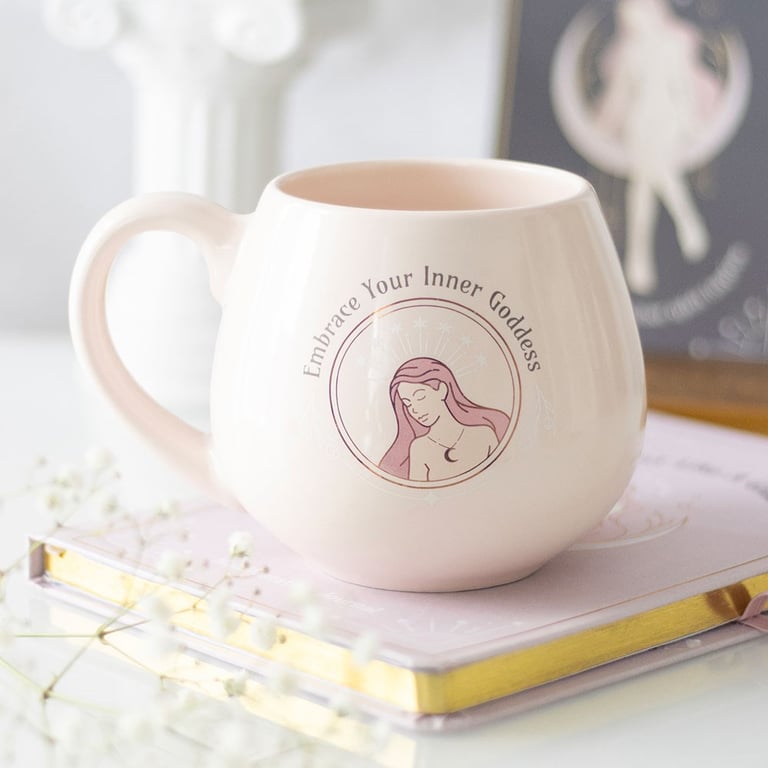 Embrace Your Inner Goddess 550ml Ceramic Mug - Self-Love and Confidence Mug Gift