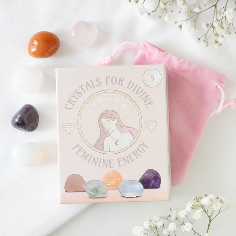 Divine Feminine Crystal Set - Balance, Empowerment, and Self-Love