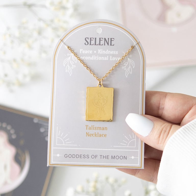 Selene Goddess Necklace - Spiritual Talisman for Inner Peace & Intuition