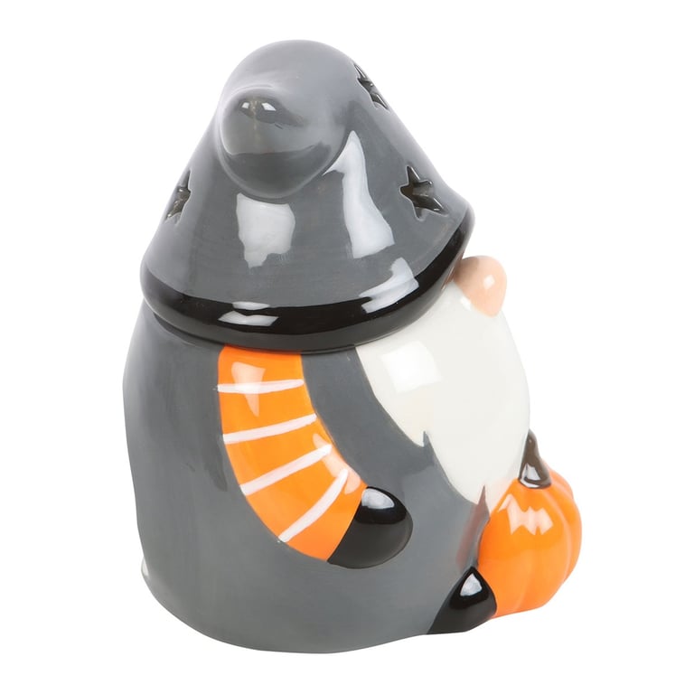 Halloween Gonk Oil Burner - Seasonal Decor with Magical Glow and Pumpkin Detail