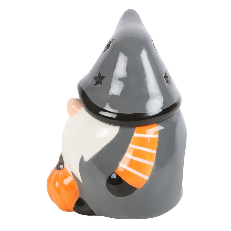 Halloween Gonk Oil Burner - Seasonal Decor with Magical Glow and Pumpkin Detail