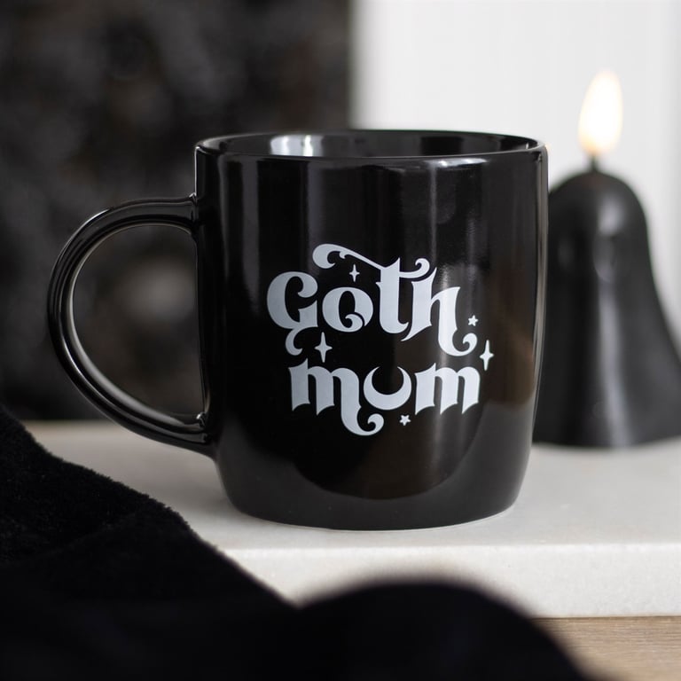 Goth Mum Mug - Spooky Ceramic Design, Perfect Gift for Offbeat Mamas