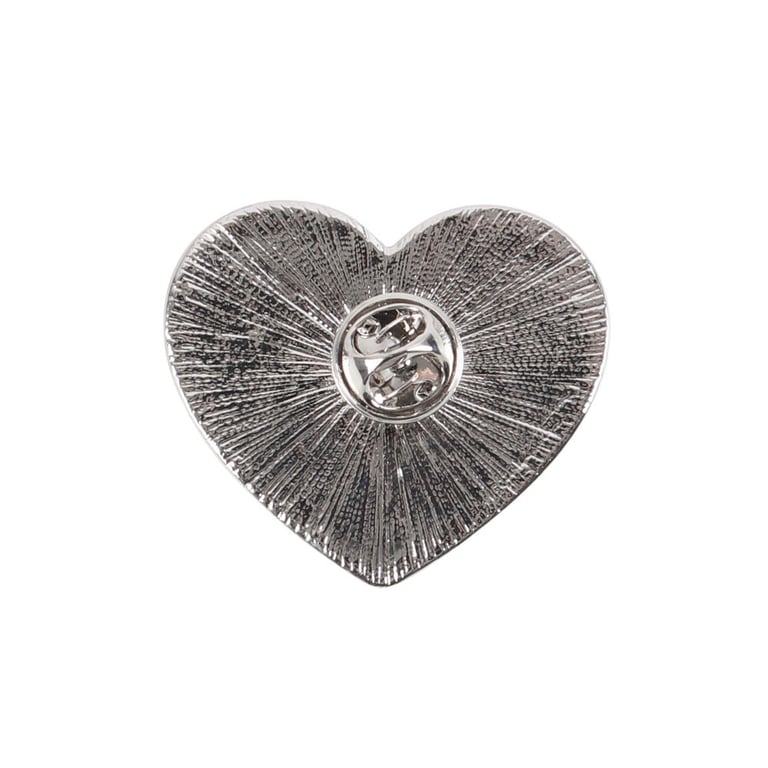 Goth Mum Black Heart Pin Badge - Perfect Alternative Mama Accessory