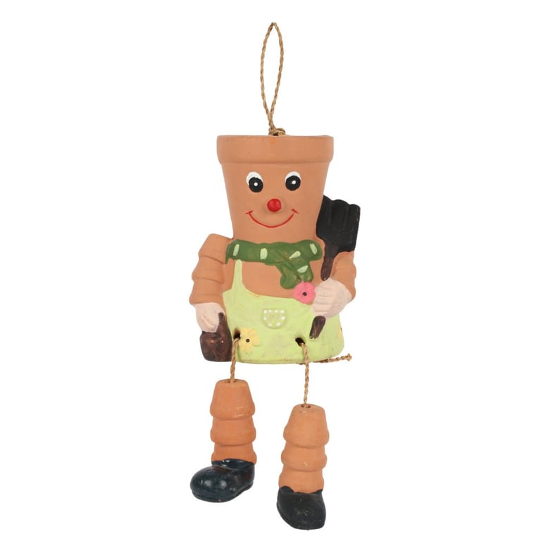 Terracotta Pot Man Planter - Fun Garden Decoration with Botanical Style