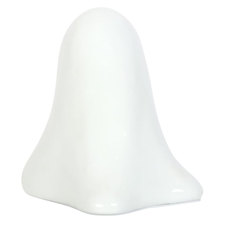 Ceramic Light Up LED Ghost - Battery Powered Halloween Decor with On/Off Switch