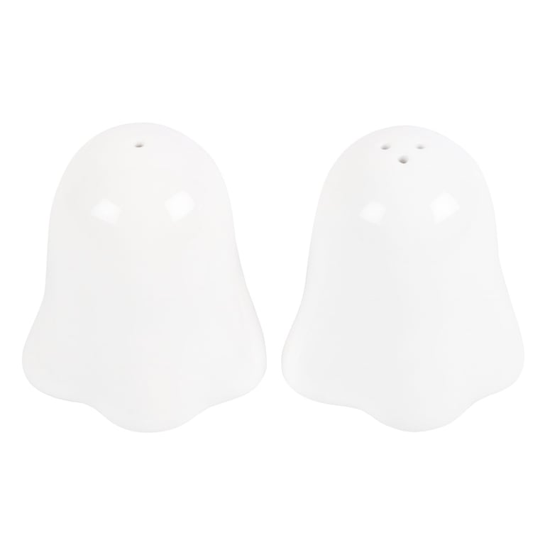 Ghost Salt and Pepper Shakers - Food Safe Spooky Kitchen Decor for Halloween Dinners