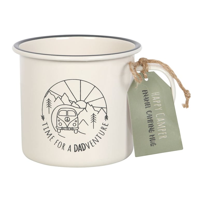 Dadventure Enamel Camping Mug - Lightweight & Durable Outdoor Adventure Mug