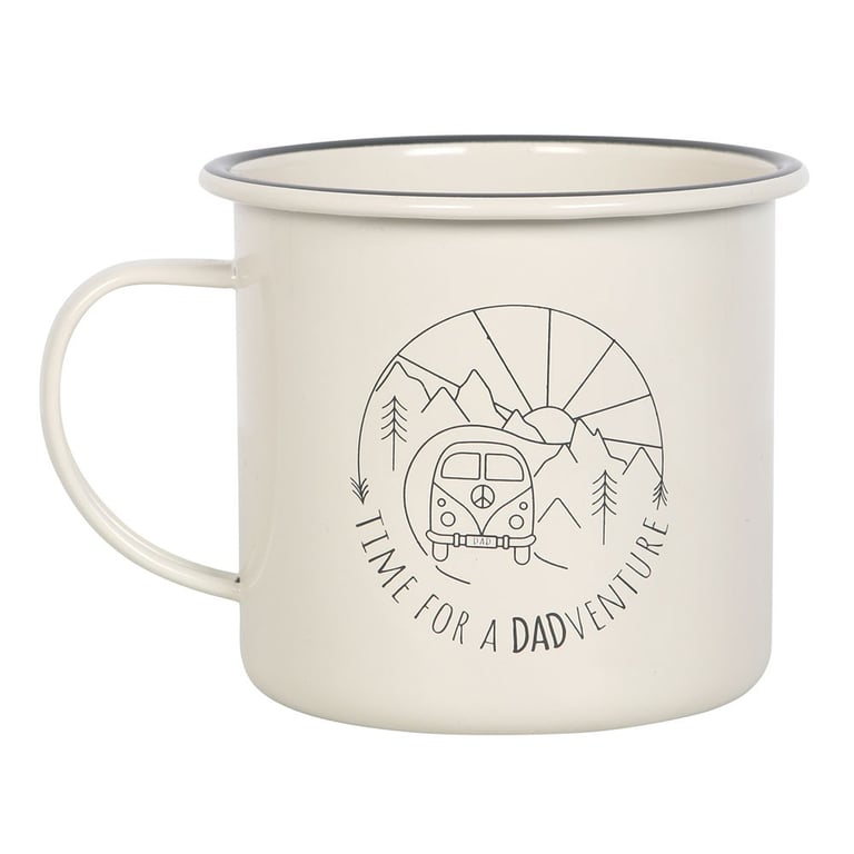 Dadventure Enamel Camping Mug - Lightweight & Durable Outdoor Adventure Mug