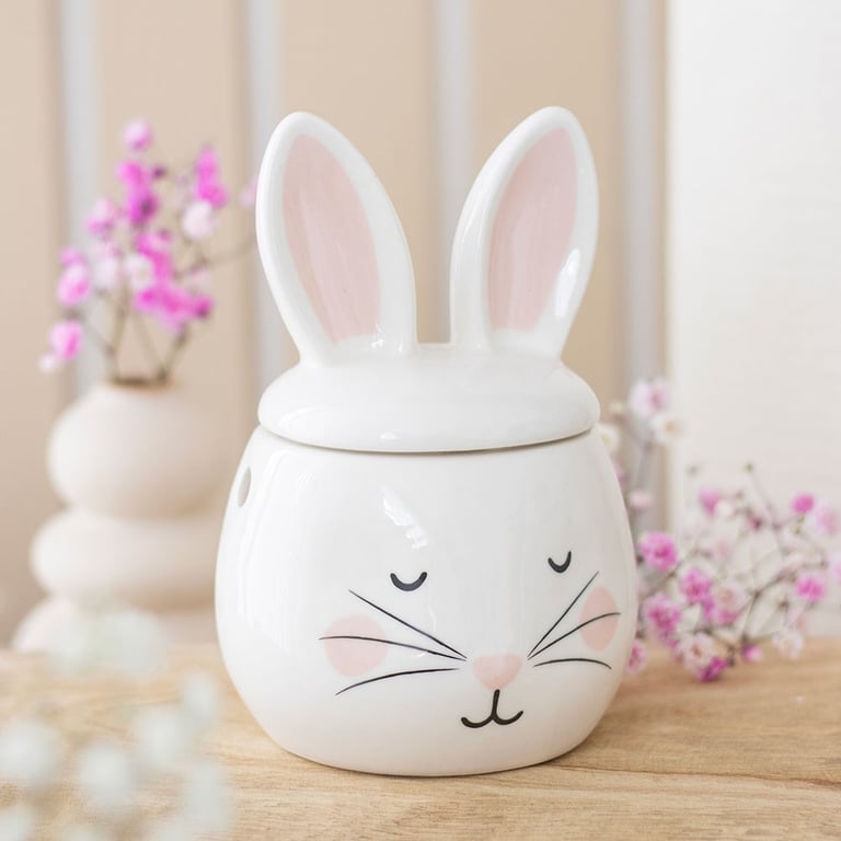 Bunny Face Oil Burner - Gentle Home Fragrance and Easter Decor Scent Diffuser