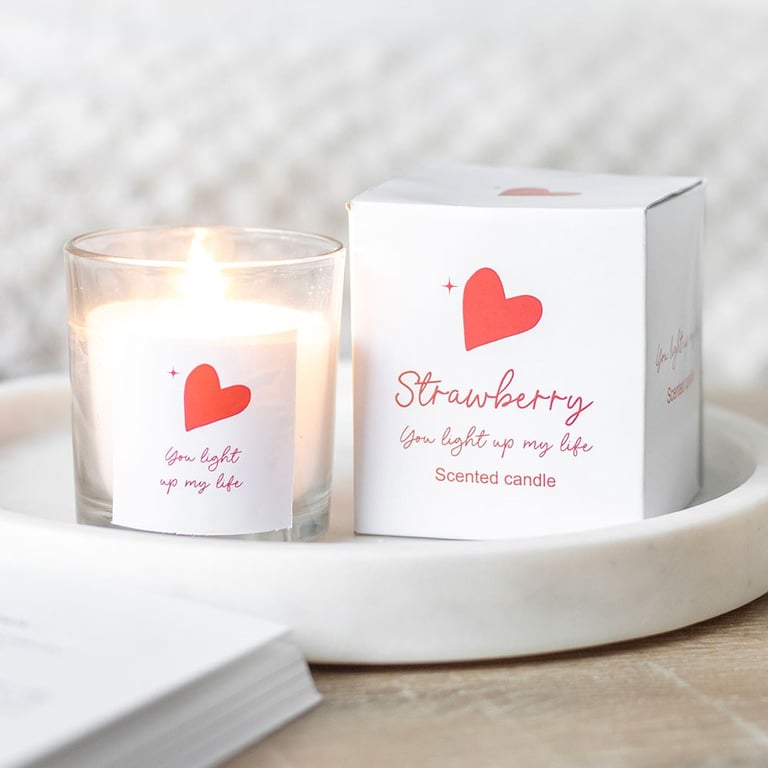 Strawberry Scented Candle - Sweet Gift for a Loved One