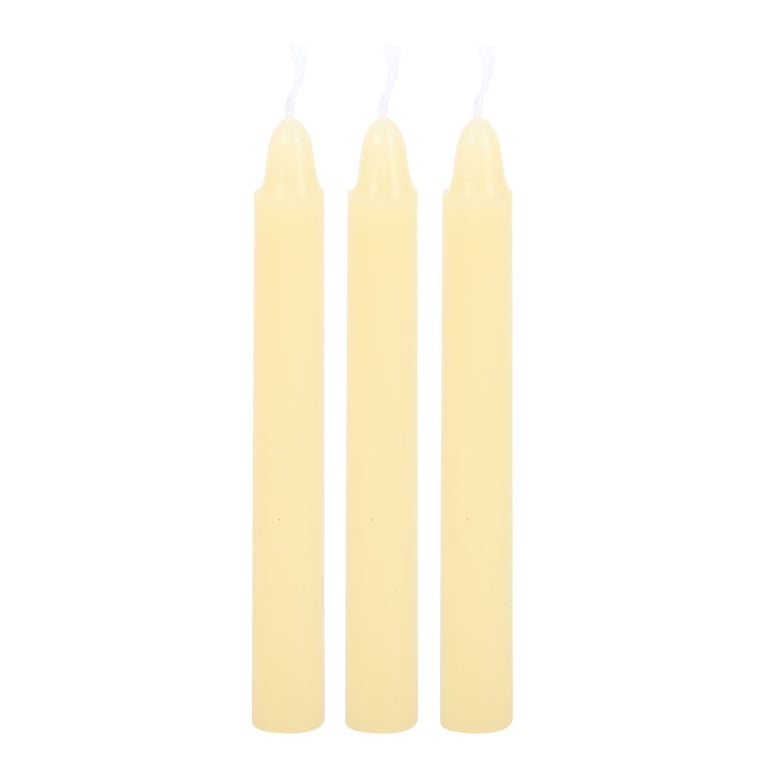 Happiness Spell Candles - 12 Unscented Candles for Manifestation and Positivity