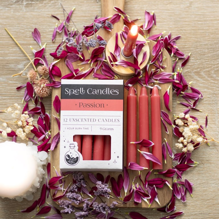 Passion Spell Candles - Attract Love and Creativity with Manifestation Magic