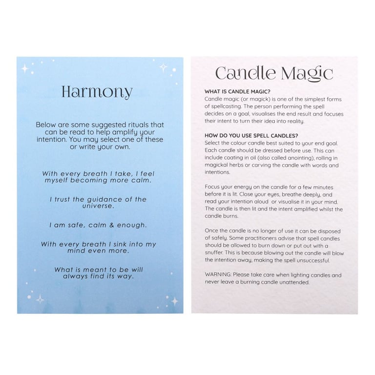 Light Blue Harmony Spell Candles - 12 Unscented Candles for Balance and Manifestation