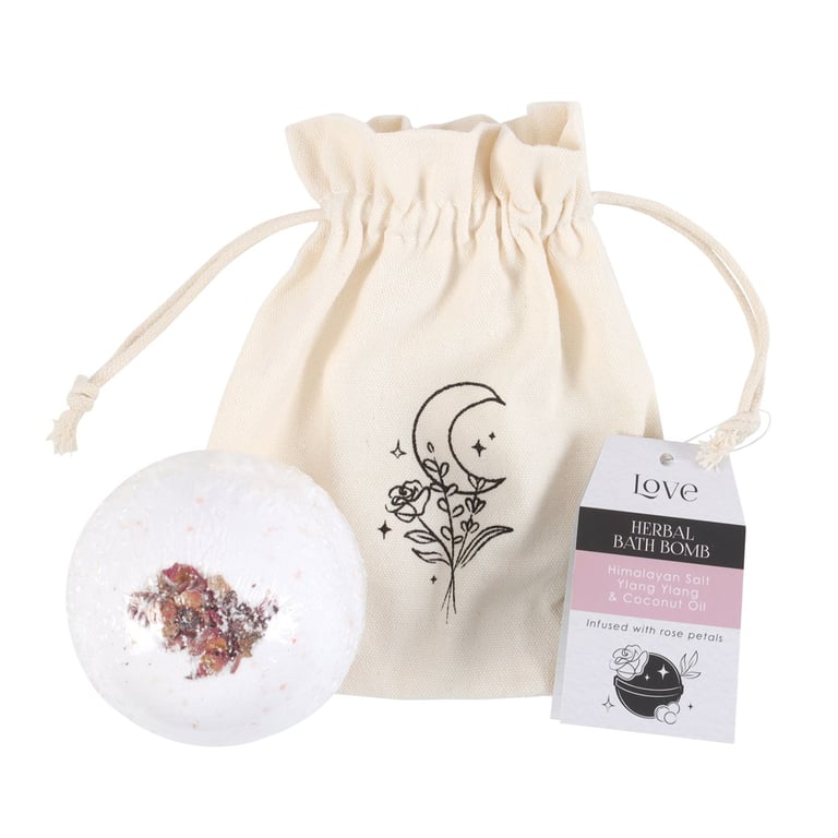 Ylang Ylang Love Bath Bomb - Attracting Romance and Wellbeing with Himalayan Salt and Coconut Oil