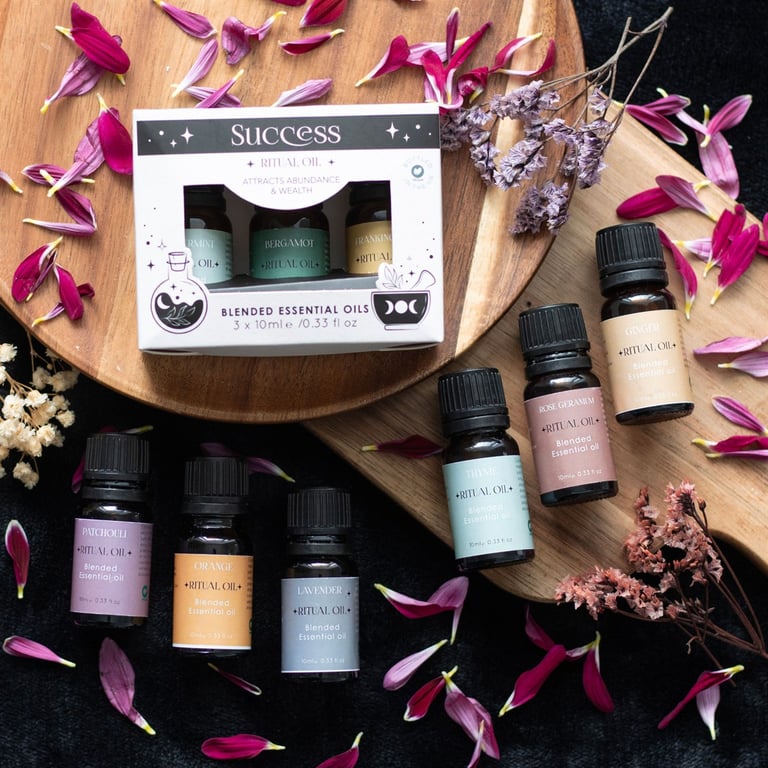 Love Ritual Blended Essential Oils Set - Romance & Intimacy Aromatherapy Blend