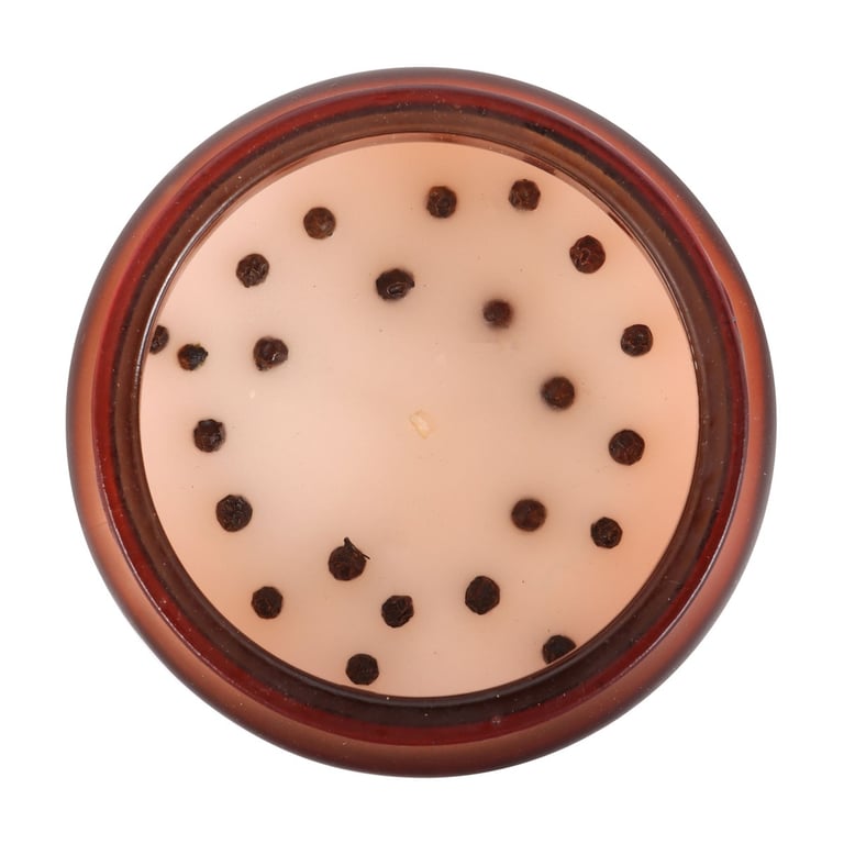 Black Pepper Infused Protection Spell Candle - Energy Shield & Divine Attraction in a 70hr Burn Time Frosted Glass Jar