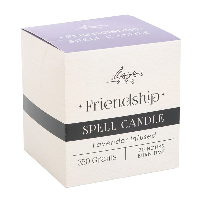 Lavender Infused Friendship Spell Candle - Attract Meaningful Connections & Relationships